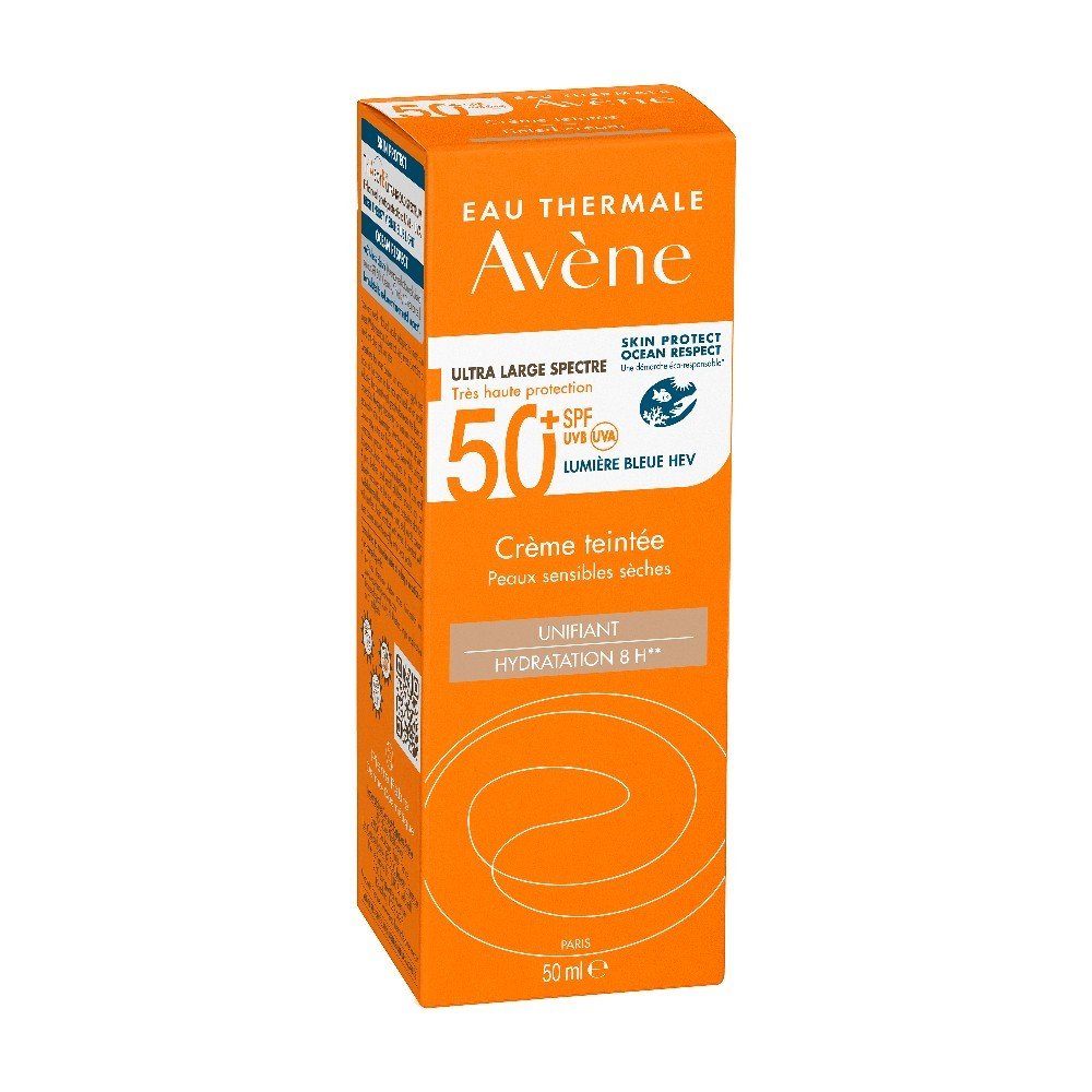 Avene Soins Solaire TRSB, Αντηλιακή Κρέμα Προσώπου Με Χρώμα Για το Ξηρό Και Πολύ Ξηρό Δέρμα SPF50+, 50ml