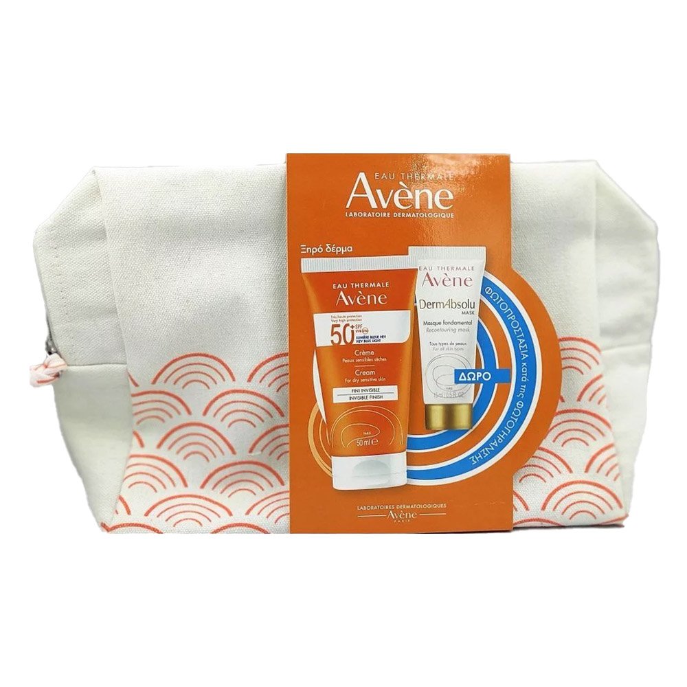 Avene Promo Cream SPF50+ Αντηλιακή Kρέμα Προσώπου για Ξηρό/Πολύ Ξηρό Δέρμα, 50ml & Δώρο Μάσκα Προσώπου Dermabsolu, 15ml
