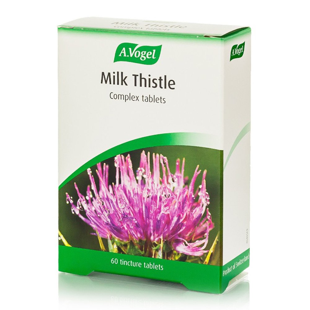 A.Vogel Milk Thistle - Συνδυασμός Φρέσκων Βοτάνων με Γαϊδουράγκαθο.Κατάλληλο για την Ανανέωση Ηπατικών Κυττάρων & για την Αντιμετώπιση της Χοληστερίνης, Αποτοξινωτικό & Ηπατοπροστατευτικό, 60 Ταμπλέτες 