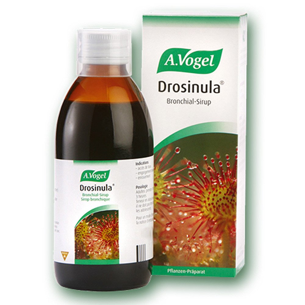A. Vogel Drosinula Φυτικό Σιρόπι από Βλαστούς Δροσέρας, Κισσού & Άγριου Ελάτου για τον Έντονο & Βαθύ Βήχα για Ενήλικες & Παιδιά από 6 Ετών+, 100ml