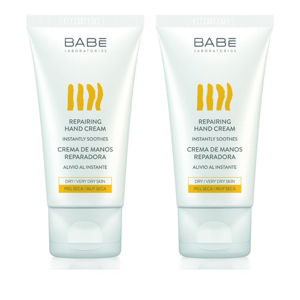 Babe Laboratorios Promo Pack Repairing Hand Cream Επανορθωτική Κρέμα Χεριών για Ξηρό έως Πολύ Ξηρό Δέρμα, 100ml 