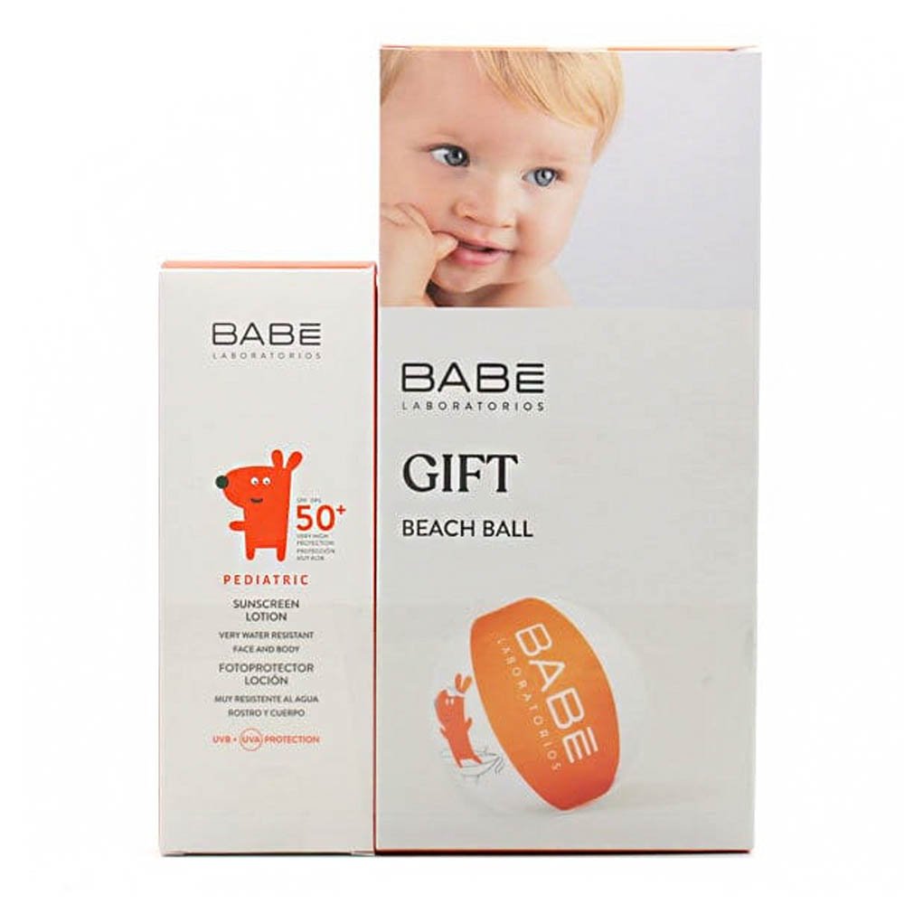 Babe Promo Pediatric Sunscreen Lotion SPF50, 100ml & Δώρο Φουσκωτή Μπάλα Θαλάσσης, 1τεμ