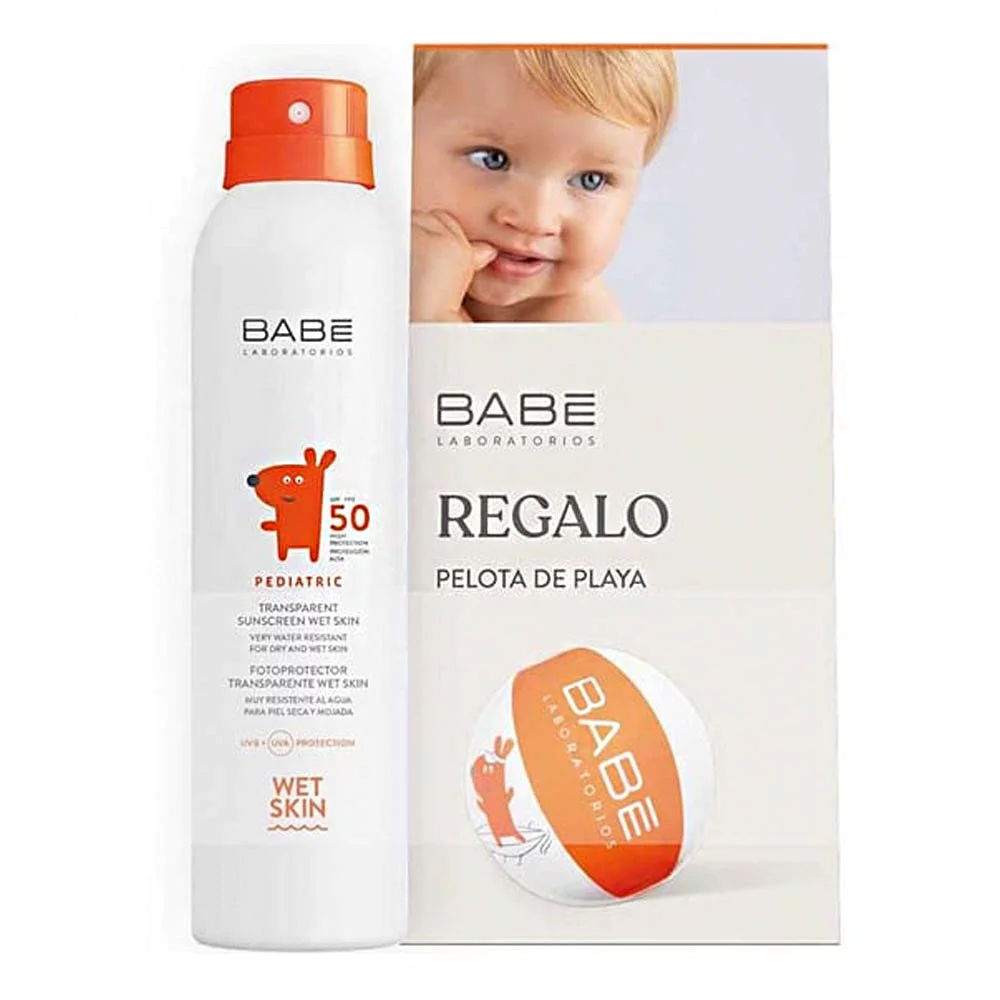 Babe Promo Pediatric Transparent Sunscreen Wet Skin SPF50, 200ml & Δώρο Φουσκωτή Μπάλα Θαλάσσης, 1τεμ Babe Promo Pediatric Transparent Sunscreen Wet Skin SPF50, 200ml & Δώρο Φουσκωτή Μπάλα Θαλάσσης, 1τεμ