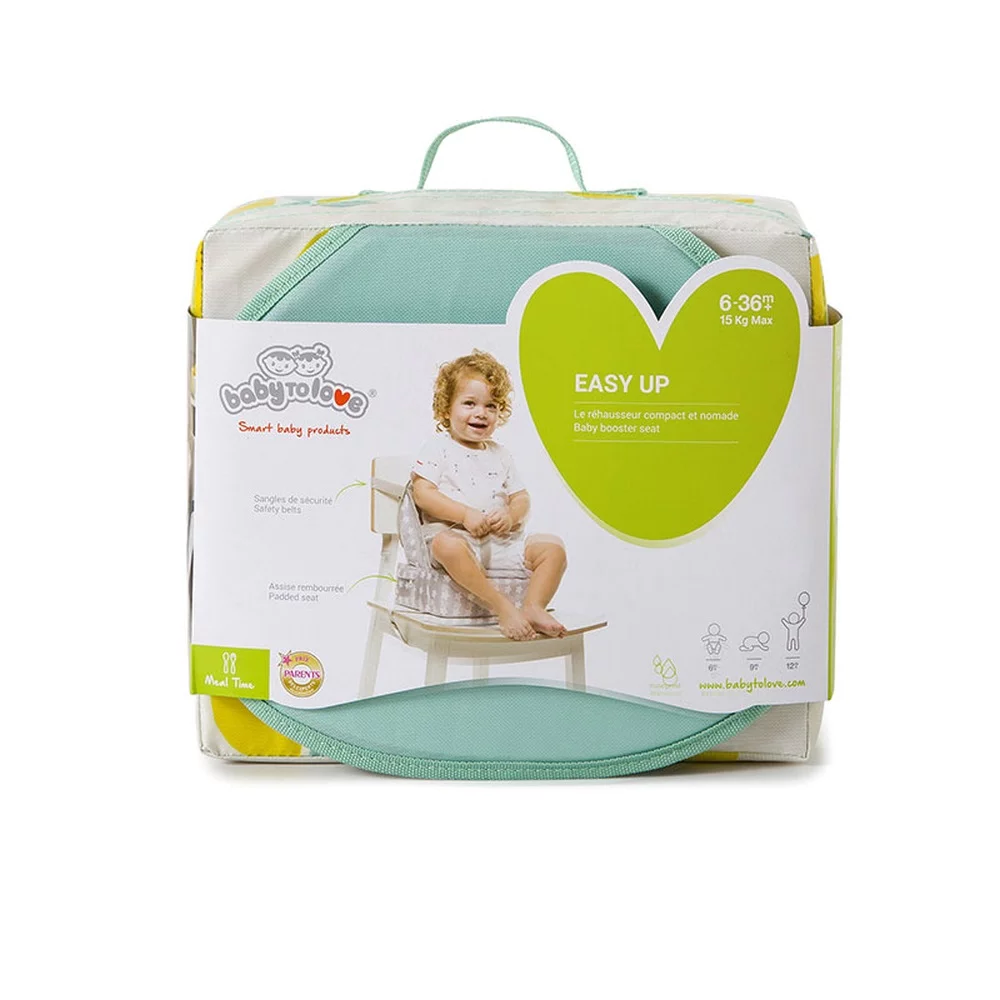 Baby To Love Easy Up Happy Lemon Φορητό Καθισματάκι Φαγητού 6-36 Μηνών/Έως 15kg BTL303402, 1τμχ