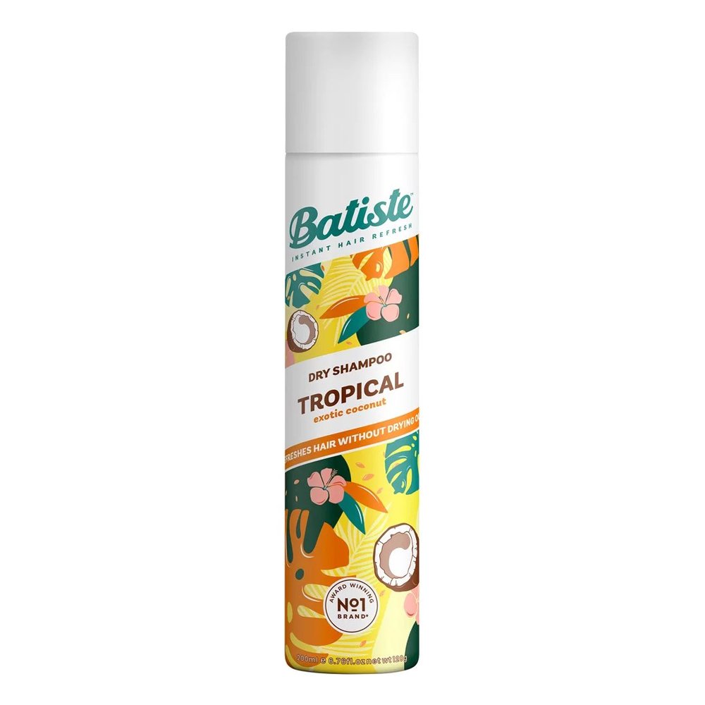 Batiste Dry Shampoo Tropical Ξηρό Σαμπουάν με Άρωμα Καρύδας, 200ml