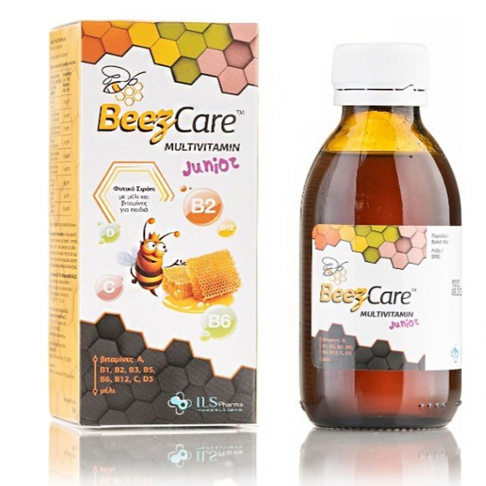 Beezcare Dry Φυτικό Σιρόπι με Μέλι και Βιταμίνες για Παιδιά, 140ml