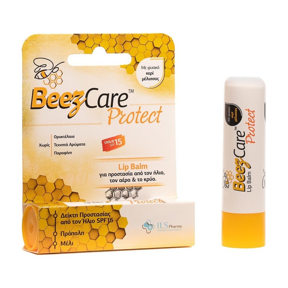 BeezCare Protect Lip Balm SPF15 Κατάλληλο για Προστασία από Ήλιο Αέρα Κρύο, 5.1gr