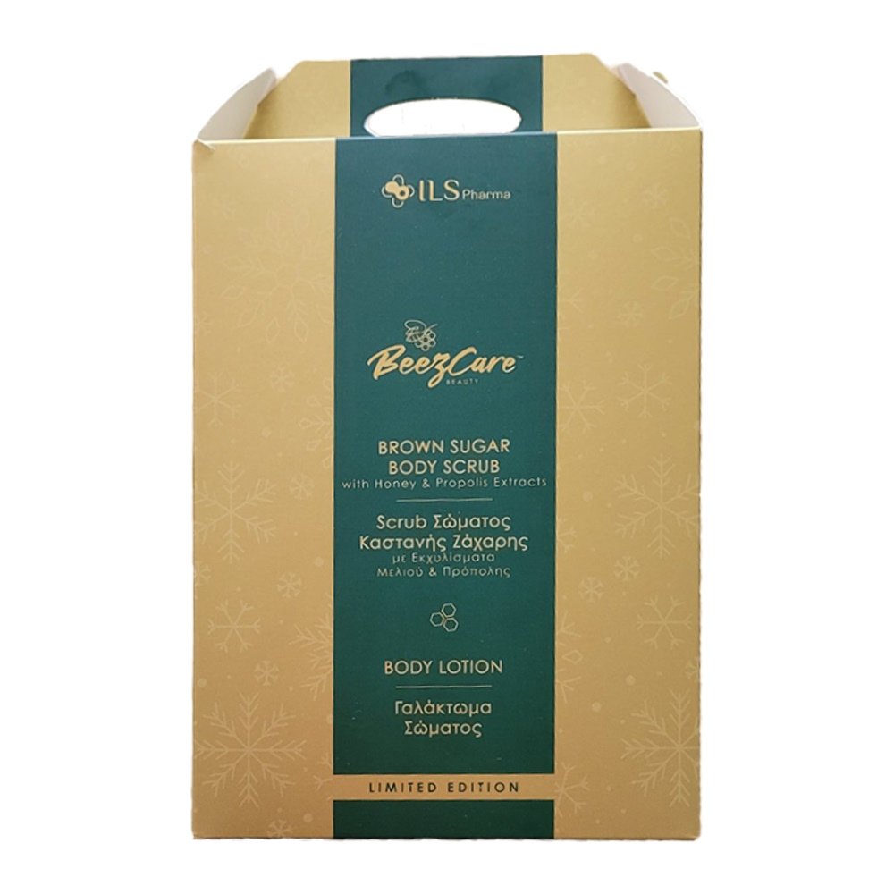 ILS Pharma BeezCare Promo Gold Gift Set με Scrub Σώματος Καστανής Ζάχαρης, 240gr & Γαλάκτωμα Σώματος, 250ml