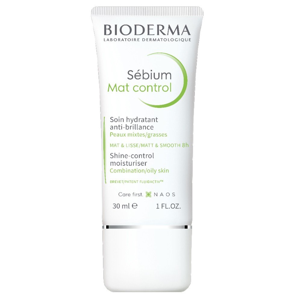 Bioderma Sebium Mat Control Ρυθμίζει τη Γυαλάδα Ενυδατική Κρέμα με Ματ Αποτέλεσμα για Μεικτό προς Λιπαρό Δέρμα, 30ml