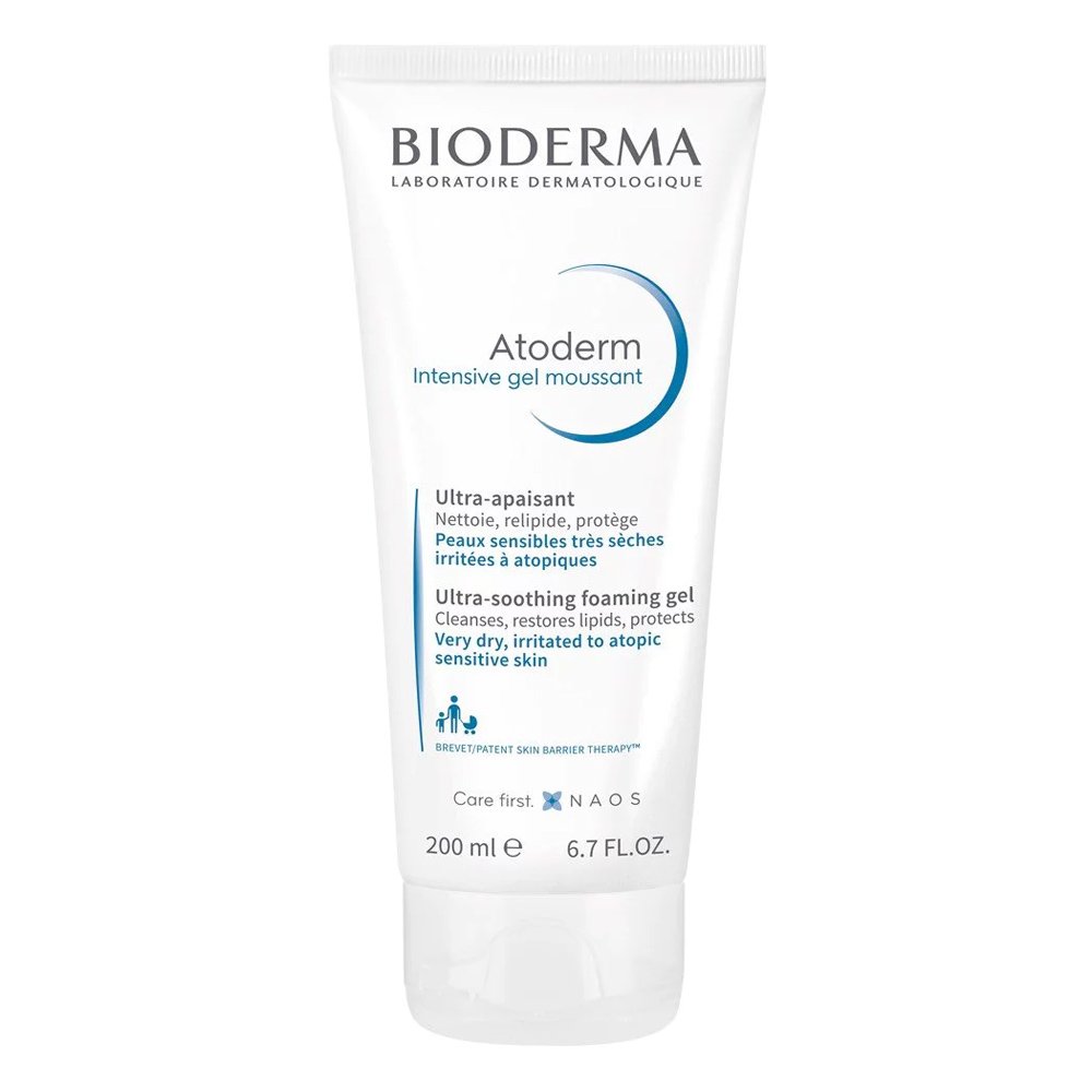 Bioderma Atoderm Intensive Gel Moussant Εξαιρετικά Καταπραϋντικό Καθαριστικό σε Μορφή Τζελ για Πολύ Ξηρό προς Ατοπικό Δέρμα, 200ml