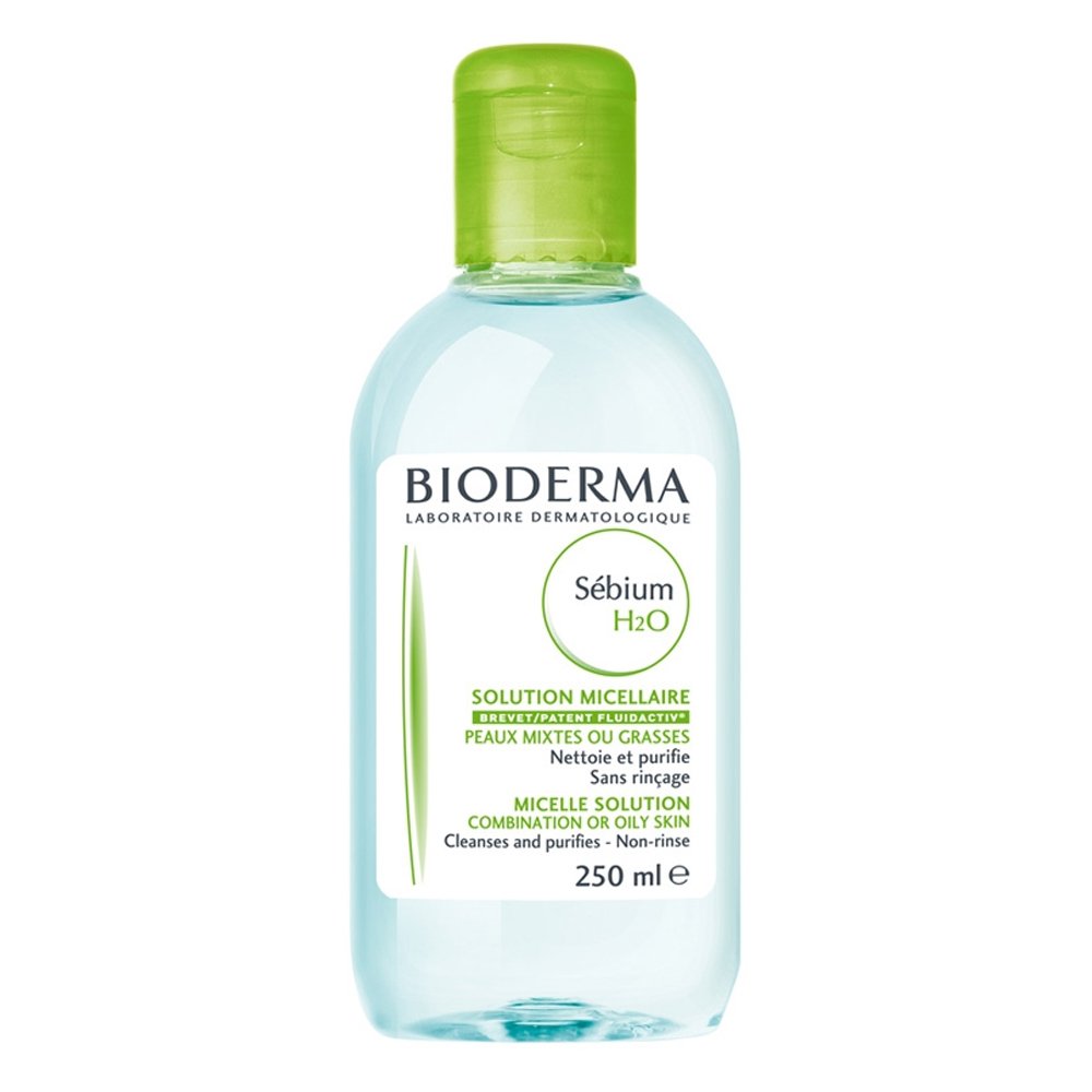 Bioderma Sebium H2O Δερματολογικό Νερό Καθαρισμού Micellaire Απομακρύνει το Μακιγιάζ & Ρύπους για Μεικτό/Λιπαρό ή με Τάση Ακμής Δέρμα, 250ml