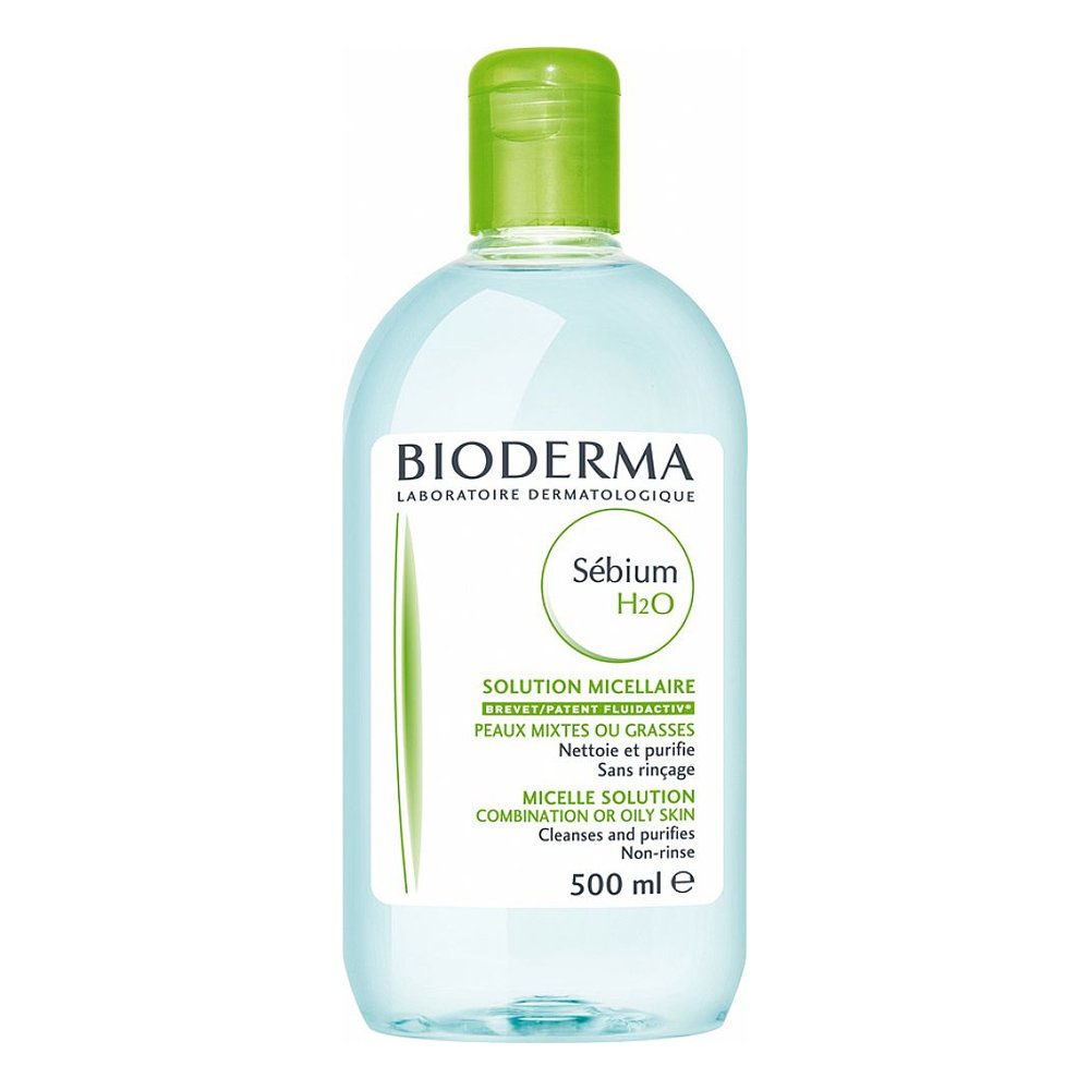 Bioderma Sebium H2O Δερματολογικό Νερό Καθαρισμού Micellaire Απομακρύνει το Μακιγιάζ & Ρύπους για Μεικτό/Λιπαρό ή με Τάση Ακμής Δέρμα, 500ml