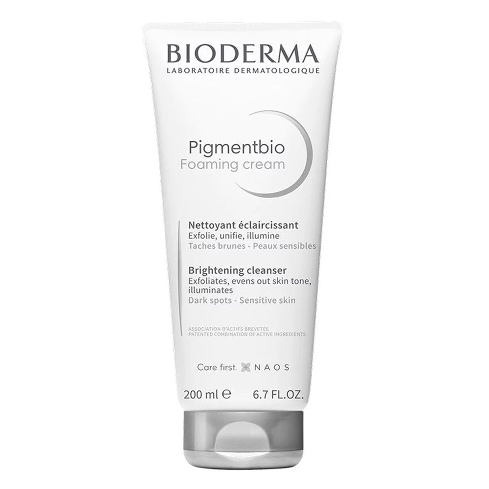 Bioderma Pigmentbio Foaming Cream Απολεπιστική Κρέμα Καθαρισμού για Άμεση Φωτεινότητα της Επιδερμίδας, 200ml