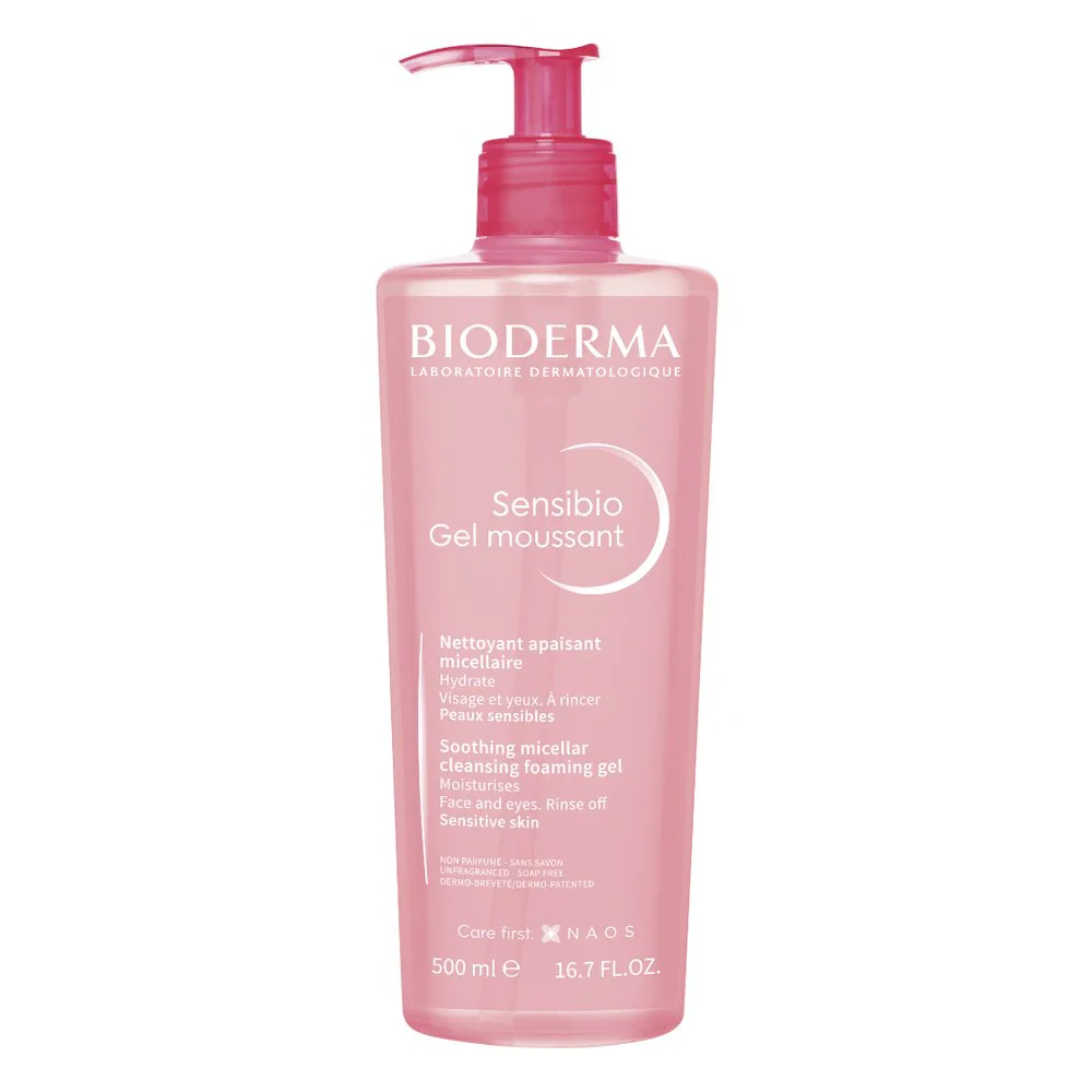 Bioderma Sensibio Gel Moussant Απαλό Τζελ Καθαρισμού για Ευαίσθητο Δέρμα, 500ml