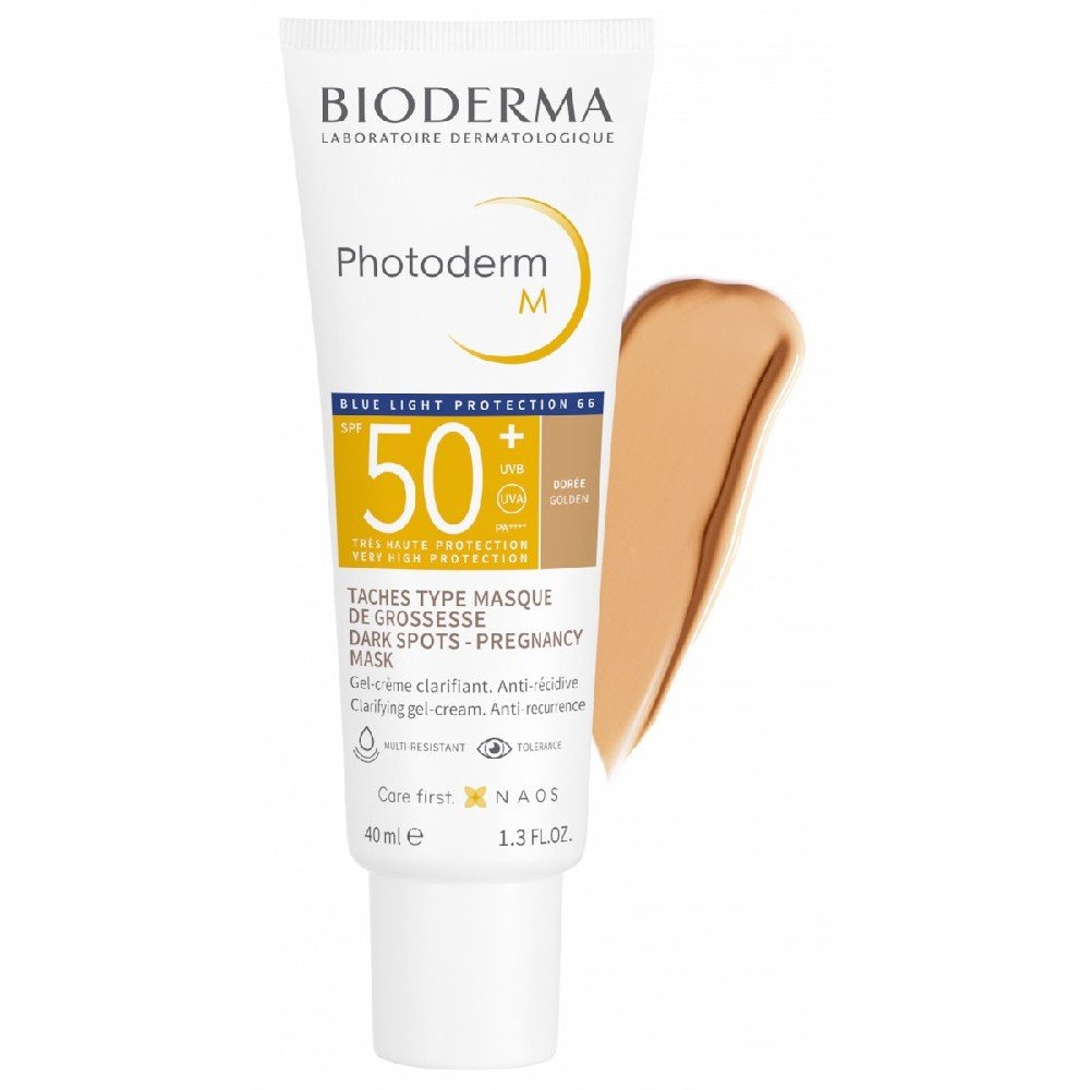 Bioderma Photoderm M, Απόχρωση Dorée Υψηλή Aντηλιακή Προστασία με Χρώμα για το Δέρμα με Καφέ Κηλίδες και Μέλασμα, SPF50+, 40ml