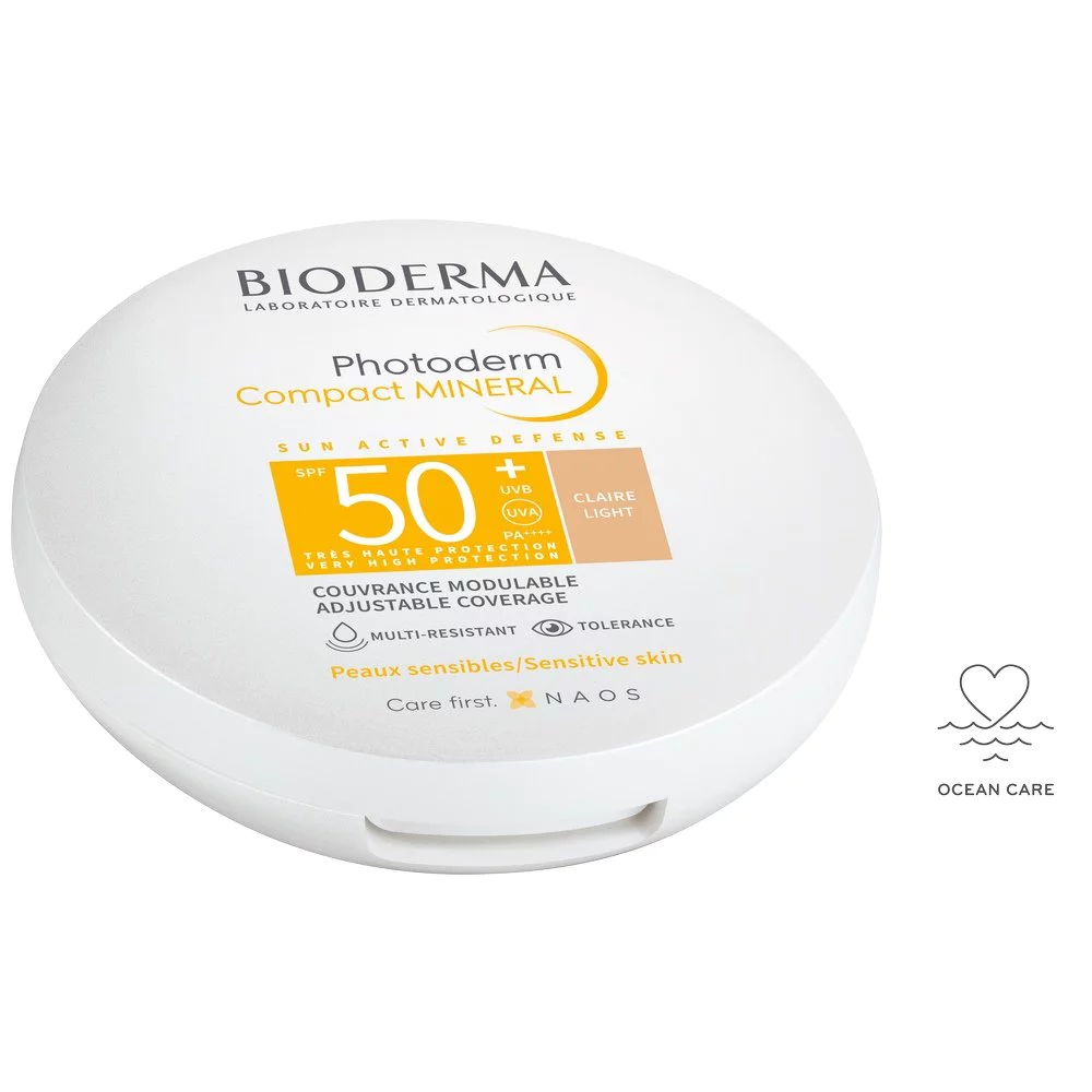 Bioderma Photoderm Compact Mineral Powder Light Shade SPF50+, 10g Bioderma Photoderm Compact Mineral Powder Light Shade SPF50+, 10g