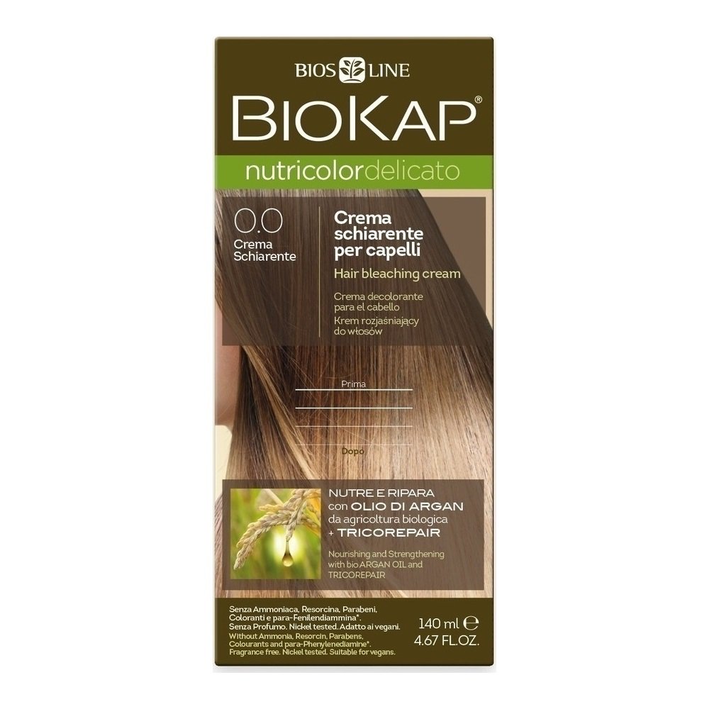 Biokap Nutricolor Delicato No 0.00 Hair Bleaching Cream Ξανθιστική Κρέμα Μαλλιών, 140ml