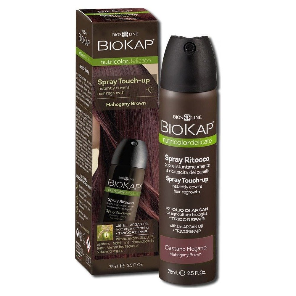  Biokap Nutricolor Delicato Spray Touch-Up Mahogany Brown Σπρέι για την Κάλυψη της Ρίζας, 75ml