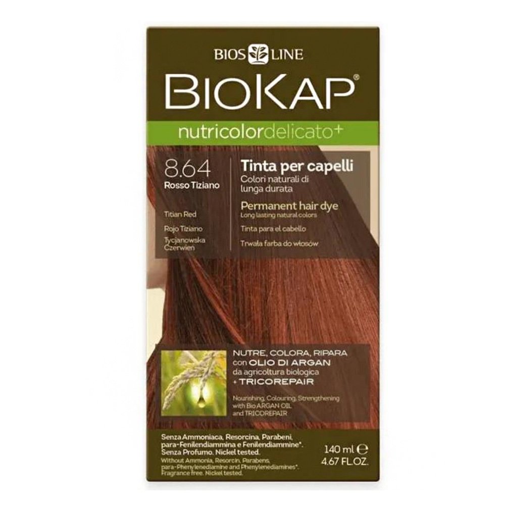 Biokap Nutricolor Delicato No 8.64 Χάλκινο Kόκκινο Βαφή Μαλλιών, 140ml