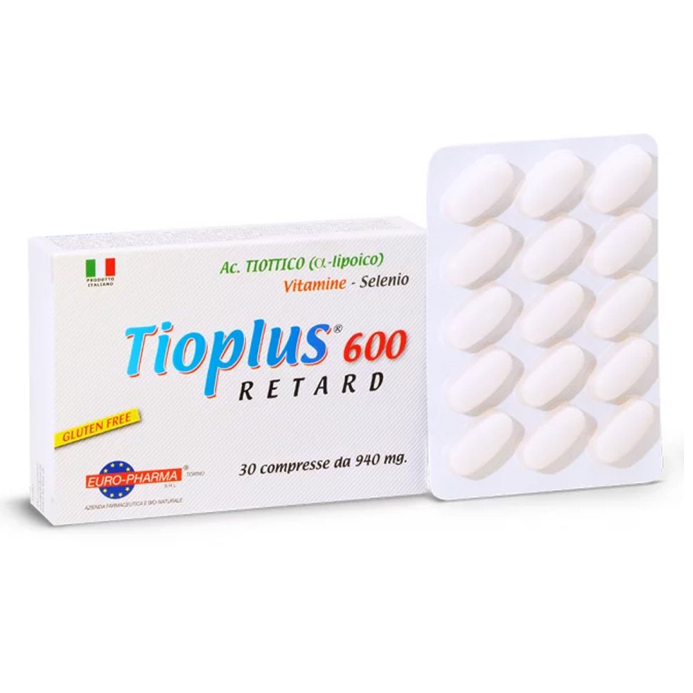 Bionat Tioplus 600 Retard Συμπλήρωμα Διατροφής για το Νευρικό Σύστημα 940mg, 30caps