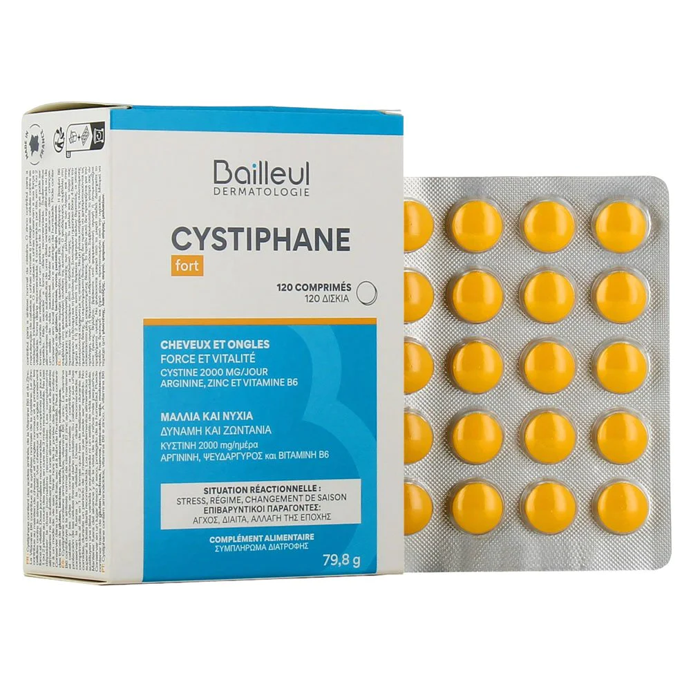 Bailleul Dermatologie Cystiphane Fort Συμπλήρωμα Διατροφής, 120 Tablets