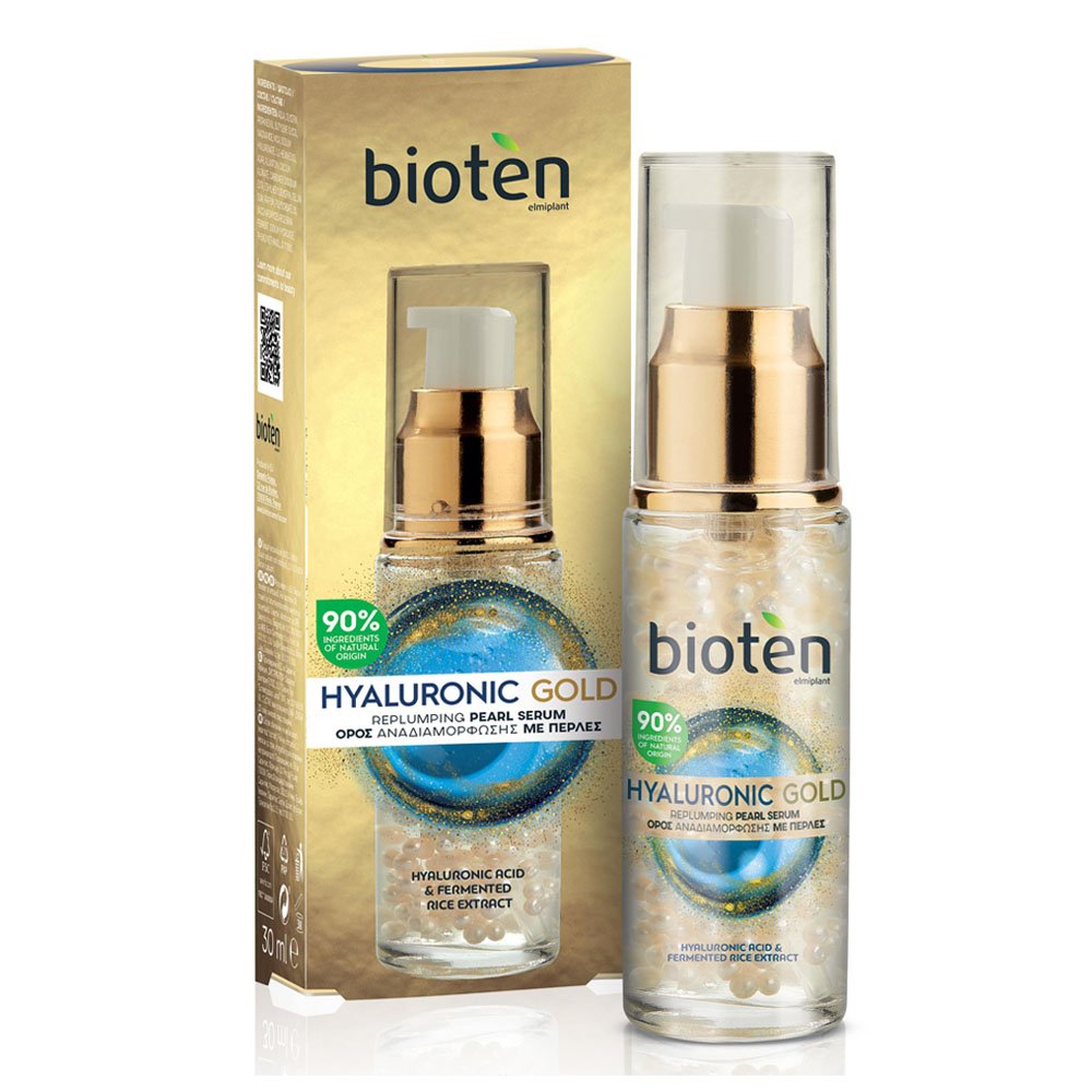 Bioten Face Serum Hyaluronic Gold Ορός Προσώπου με Υαλουρονικό Οξύ, 30ml