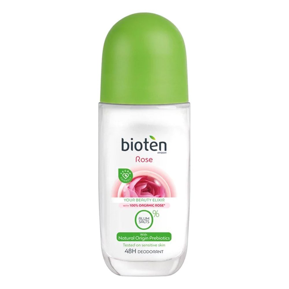 Bioten Αποσμητικό Roll On Rose, 50ml