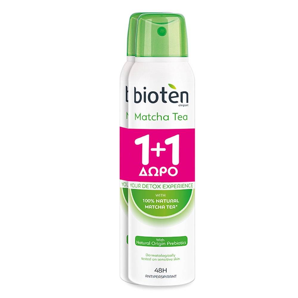 Bioten Promo Αποσμητικό Spray Matcha Tea 1+1 Δώρο, 150ml