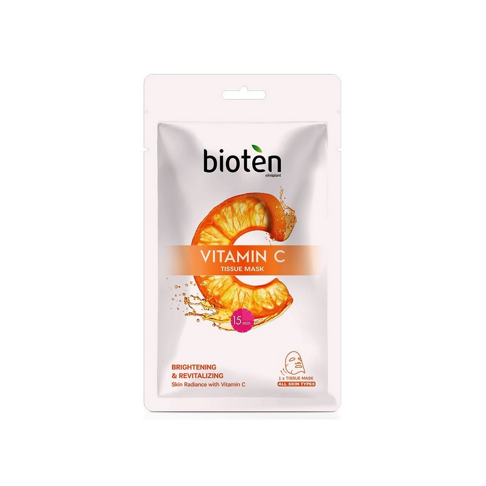 Bioten Vitamin C Tissue Mask Μάσκα Προσώπου με Βιταμίνη C, 1τμχ