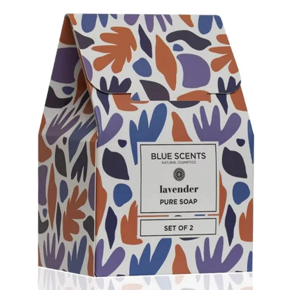 Blue Scents Gift Set Σαπουνιών Lavender Κατάλληλα για Πρόσωπο & Σώμα, 270g Blue Scents Gift Set Σαπουνιών Lavender Κατάλληλα για Πρόσωπο & Σώμα, 270g