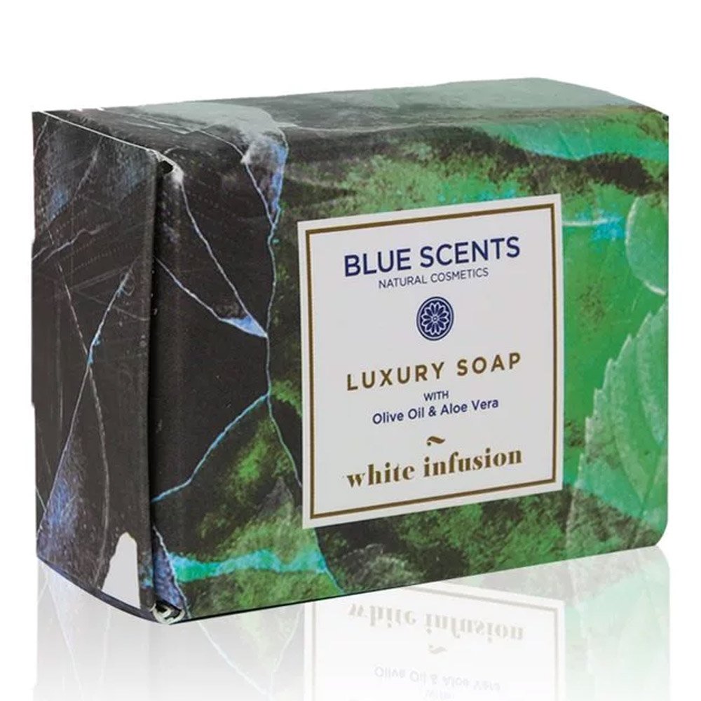 Blue Scents Soap White Infusion Σαπούνι για Πρόσωπο & Σώμα, 135g	