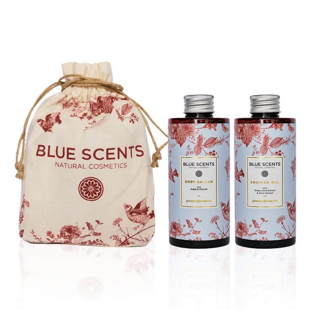 Blue Scents Promo Gift Set Pomegranate Αφρόλουτρο με Εκχύλισμα Σταφυλιού, 300ml & Pomegranate Ενυδατικό Γαλάκτωμα Σώματος, 300ml