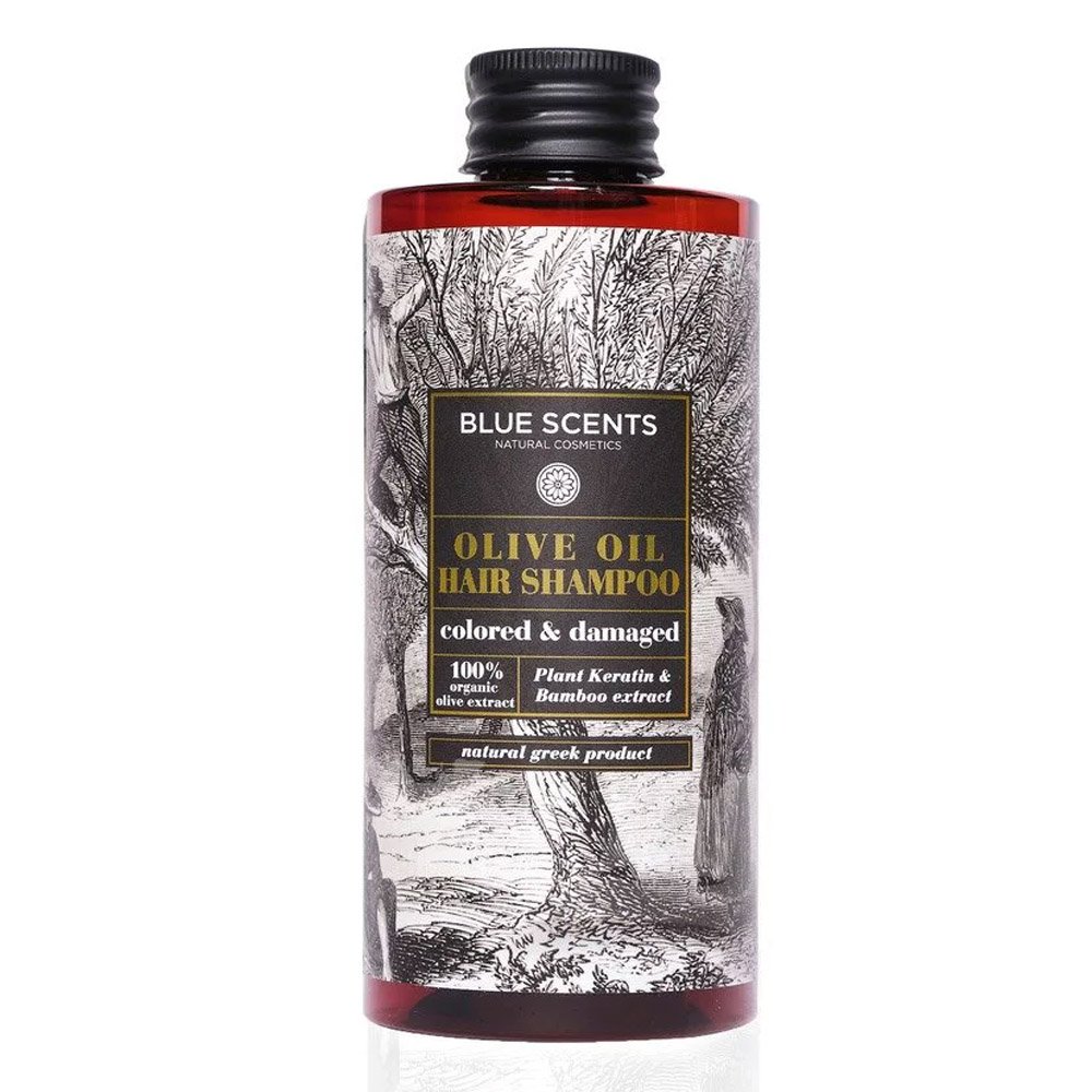 Blue Scents Olive Oil Hair Shampoo Βαμμένα & Ταλαιπωρημένα Μαλλιά, 300ml