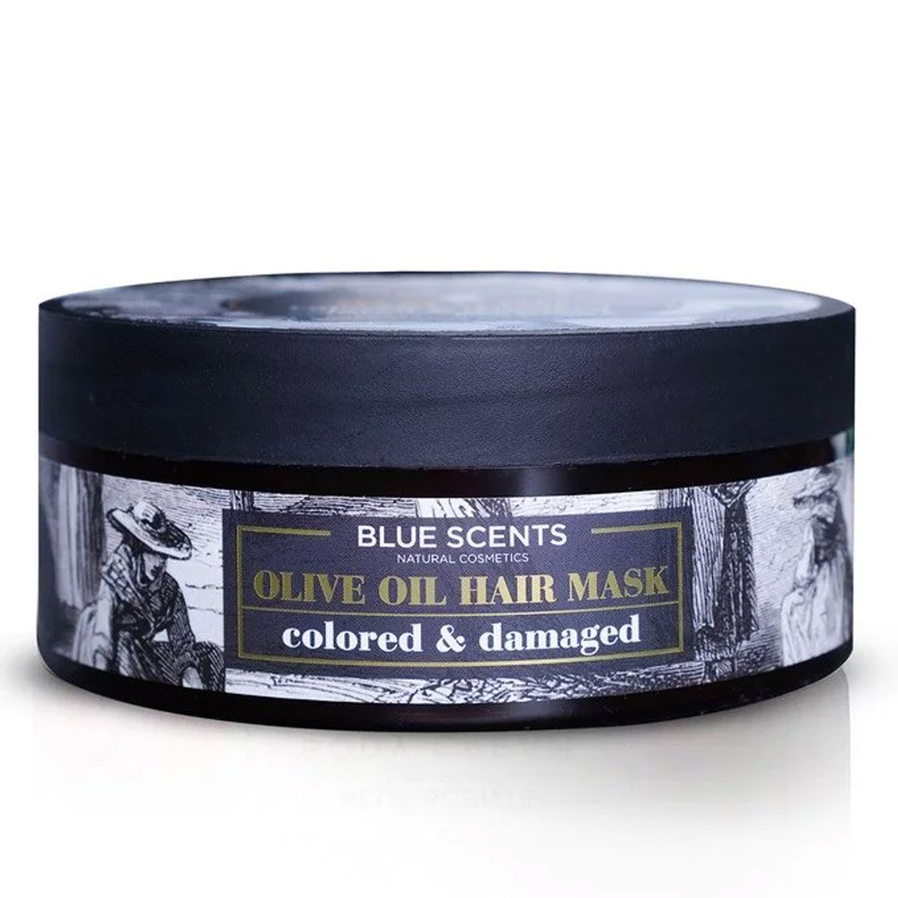 Blue Scents Olive Oil Hair Mask για Βαμμένα & Ταλαιπωρημένα Μαλλιά, 210ml