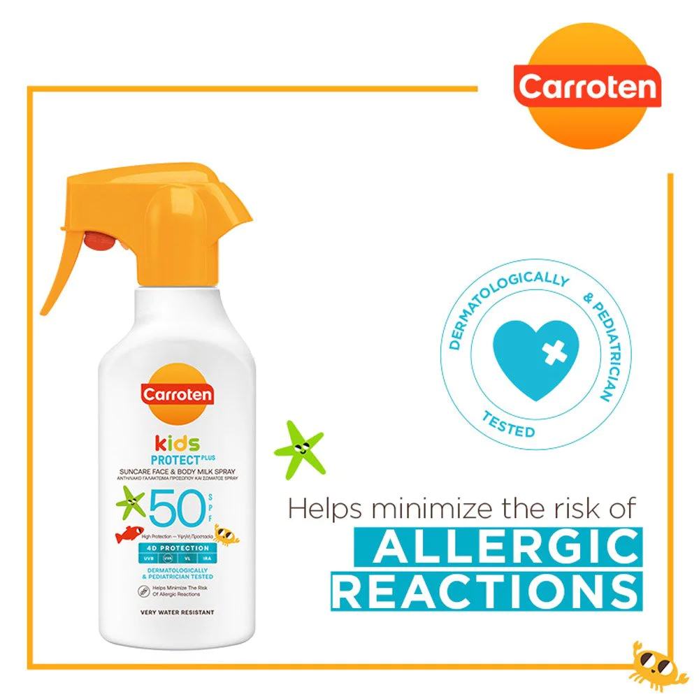 Carroten Παιδικό Αντηλιακό Γαλάκτωμα Trigger Spray SPF50, 270ml Carroten Παιδικό Αντηλιακό Γαλάκτωμα Trigger Spray SPF50, 270ml