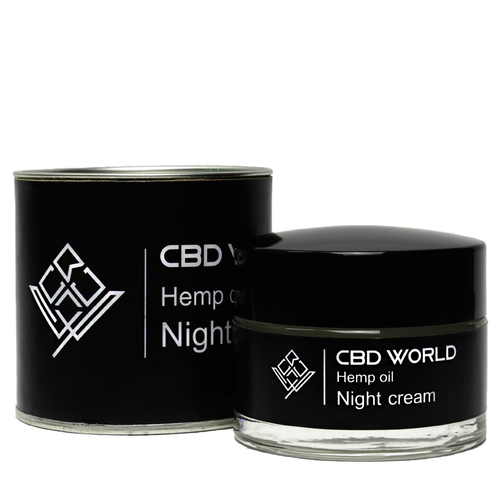 CBD World Hemp Oil Night Cream Κρέμα Νυκτός, 50ml
