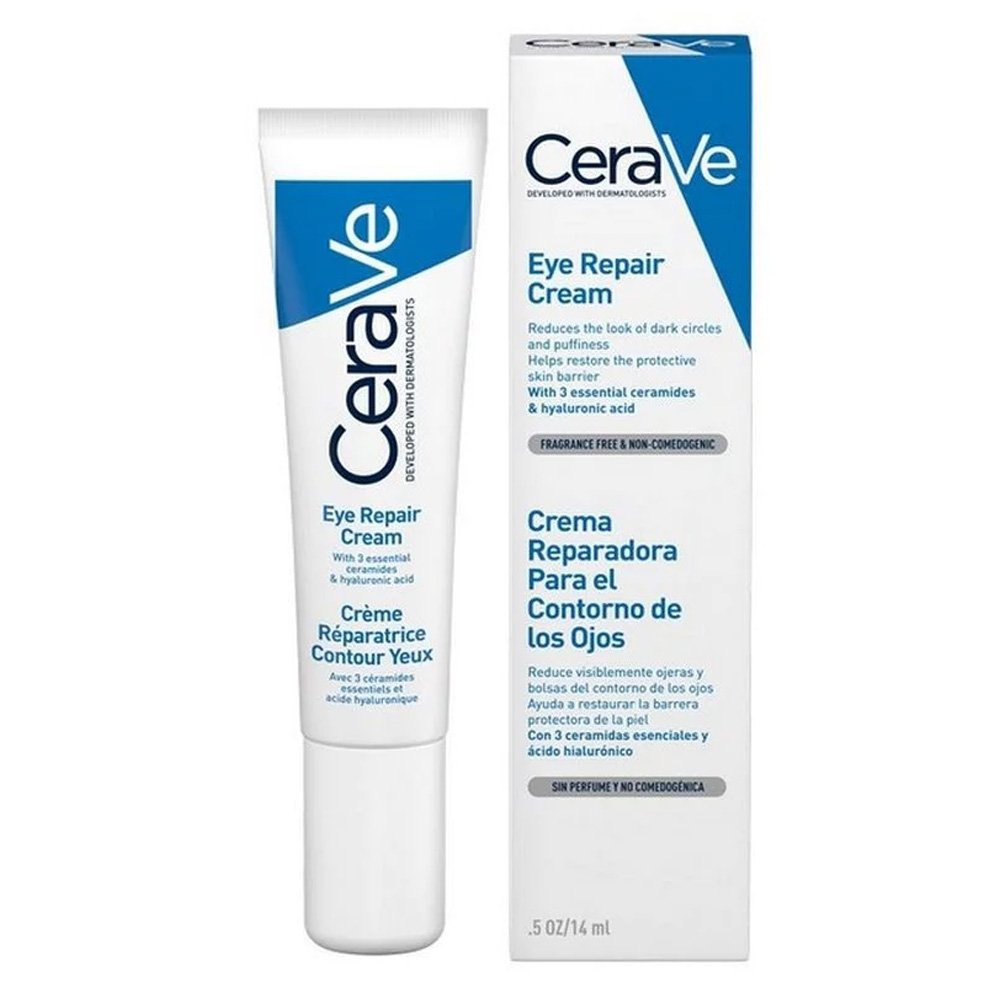 CeraVe Eye Repair Cream Κρέμα Ματιών για Μαύρους Κύκλους & Σακούλες με Υαλουρονικό Οξύ, Ceramides και Νιασιναμίδη, 14ml