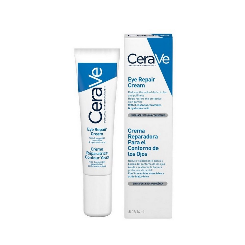 CeraVe Eye Repair Cream Κρέμα Ματιών για Μαύρους Κύκλους & Σακούλες με Υαλουρονικό Οξύ, Ceramides και Νιασιναμίδη, 14ml