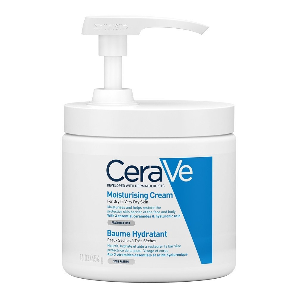 CeraVe Moisturising Cream Ενυδατική Κρέμα Προσώπου και Σώματος με Ceramides και Υαλουρονικό Οξύ, 454gr