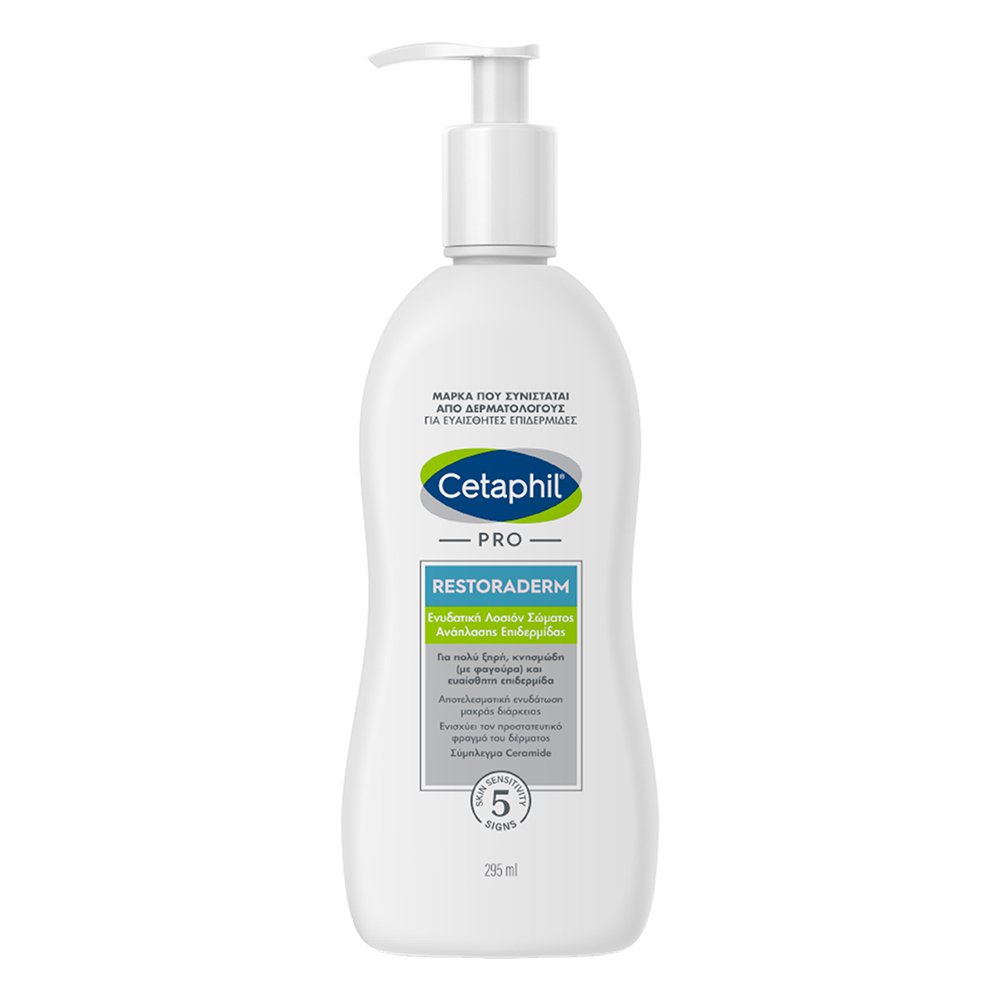 Cetaphil Pro Restoraderm Ενυδατική Λοσιόν Σώματος Ανάπλασης Επιδερμίδας, 295ml