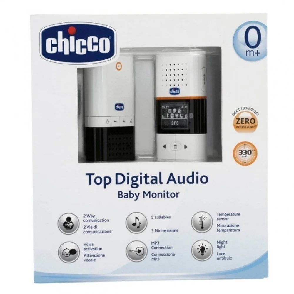 Chicco Top Audio Digital G10-02565-00 Baby Monitor Ενδοεπικοινωνία, 1τμχ Chicco Top Audio Digital G10-02565-00 Baby Monitor Ενδοεπικοινωνία, 1τμχ