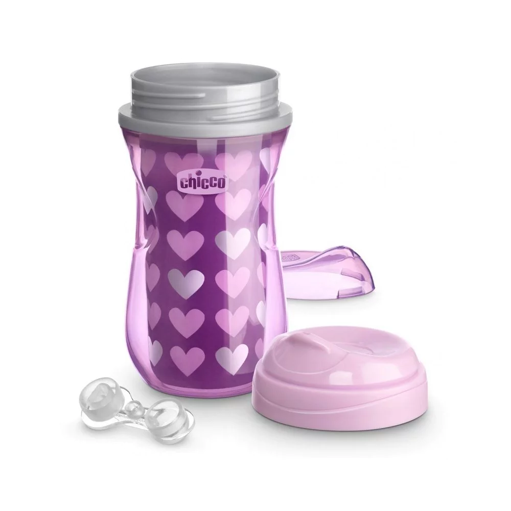 Chicco Active Cup Εκπαιδευτικό Κύπελλο 14m+ Μωβ, 266ml Chicco Active Cup Εκπαιδευτικό Κύπελλο 14m+ Μωβ, 266ml