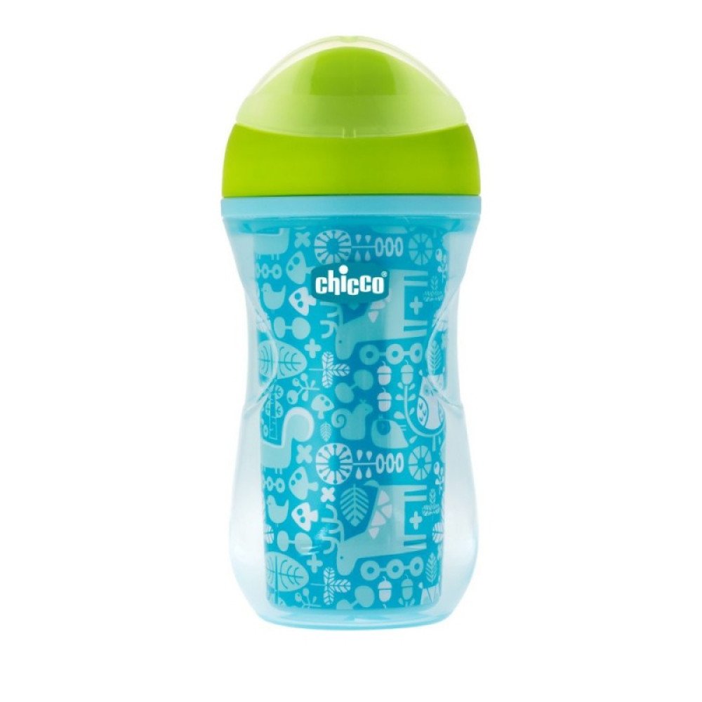 Chicco Active Cup Insulated Bottle Κύπελλο Λαχανί 14m+, 266ml