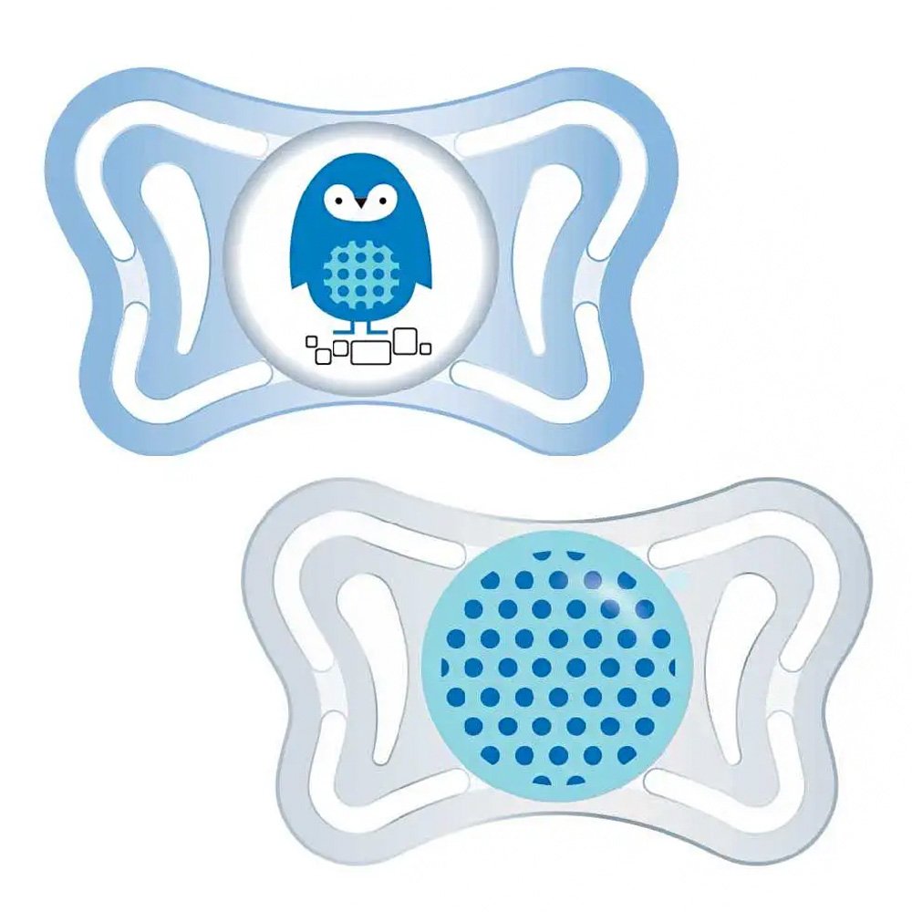 Chicco Πιπίλα Physio Light Σιέλ 2-6m, 2τεμ 