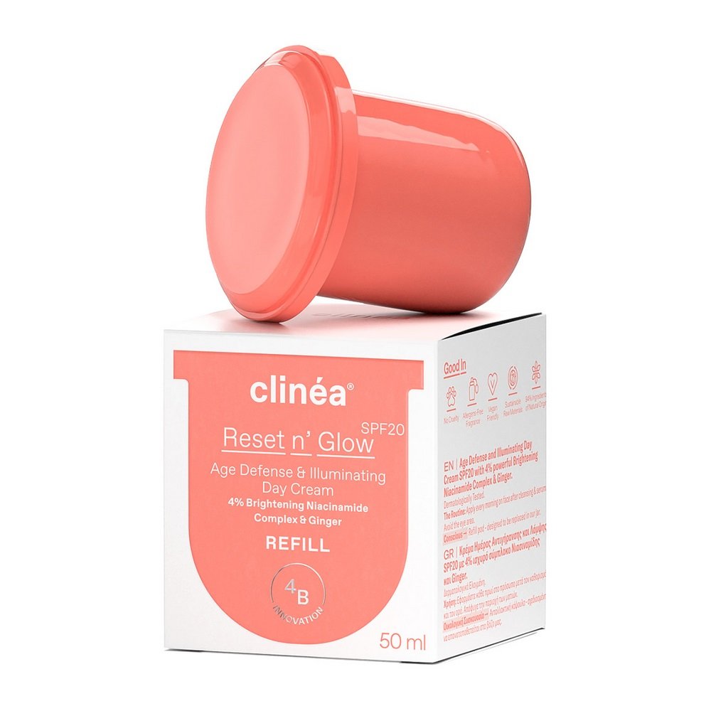 Clinéa Reset n' Glow SPF20 Refill Κρέμα Ημέρας Αντιγήρανσης & Λάμψης, 50ml