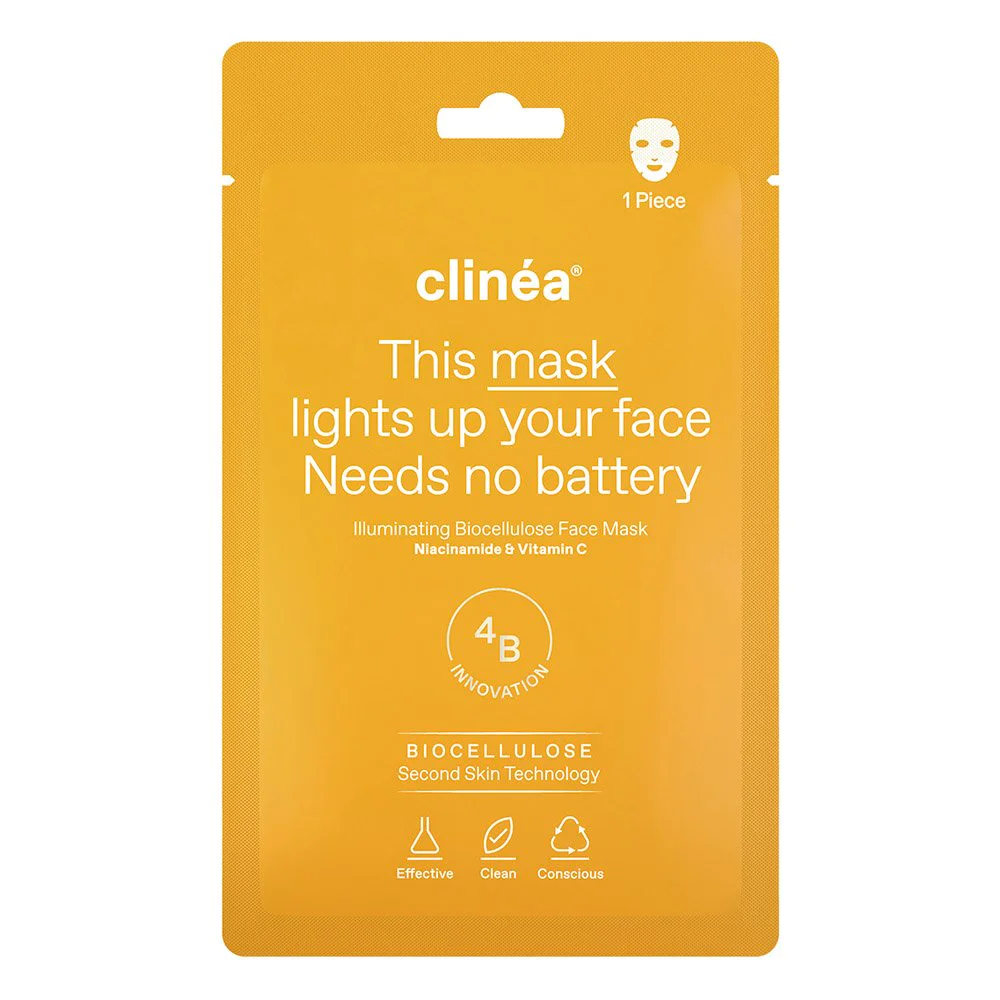 Clinéa Μάσκα Προσώπου Λάμψης Illuminating Biocellulose Face Mask, 1τμχ Clinéa Μάσκα Προσώπου Λάμψης Illuminating Biocellulose Face Mask, 1τμχ