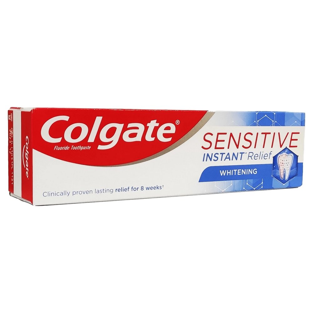 Colgate Sensitive Instant Relief Whitening Οδοντόκρεμα για Ανακούφιση από τον Πόνο της Ευαισθησίας & Λευκό Χαμόγελο, 75ml