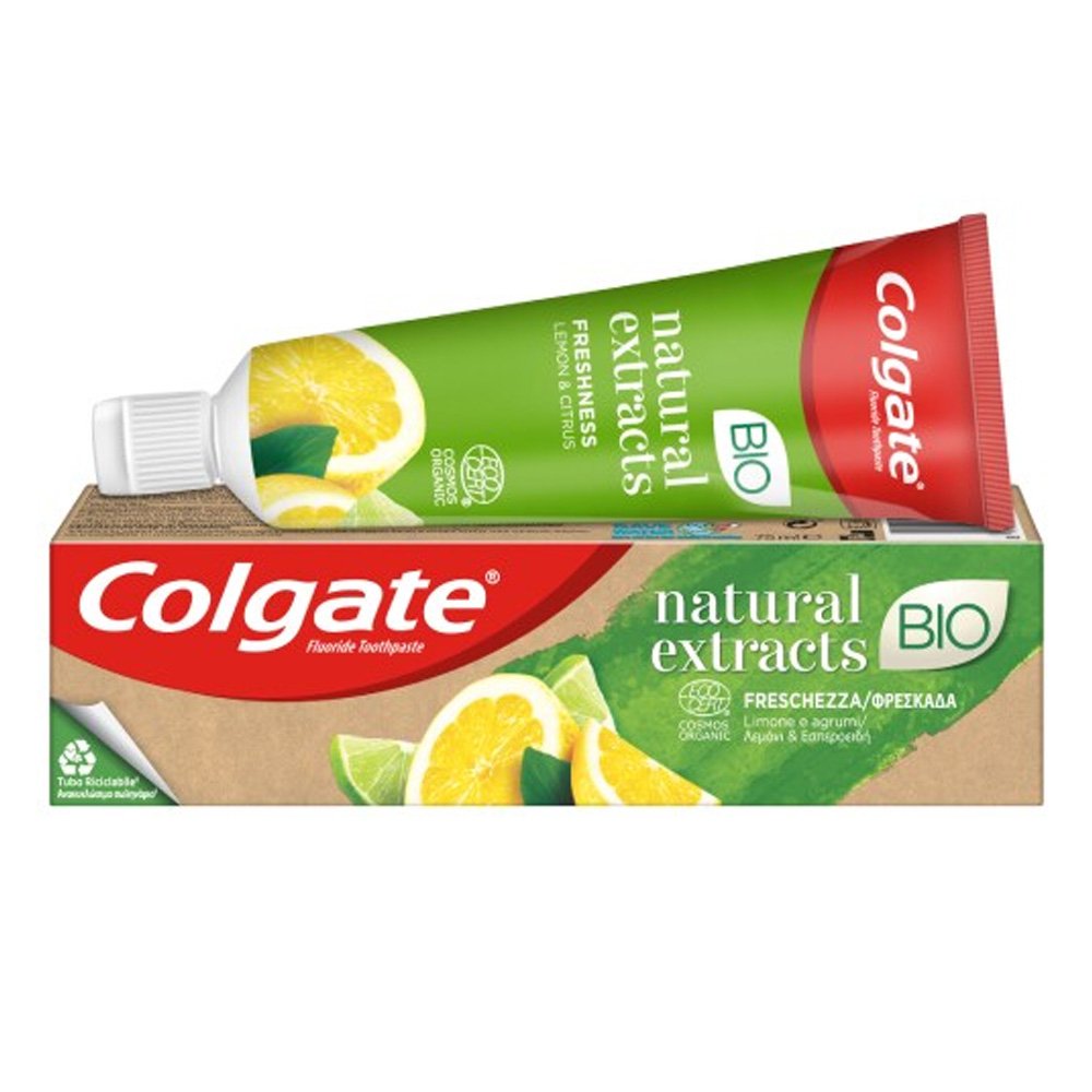 Colgate Bio Natural Extracts Οδοντόκρεμα Λεμόνι, 75ml