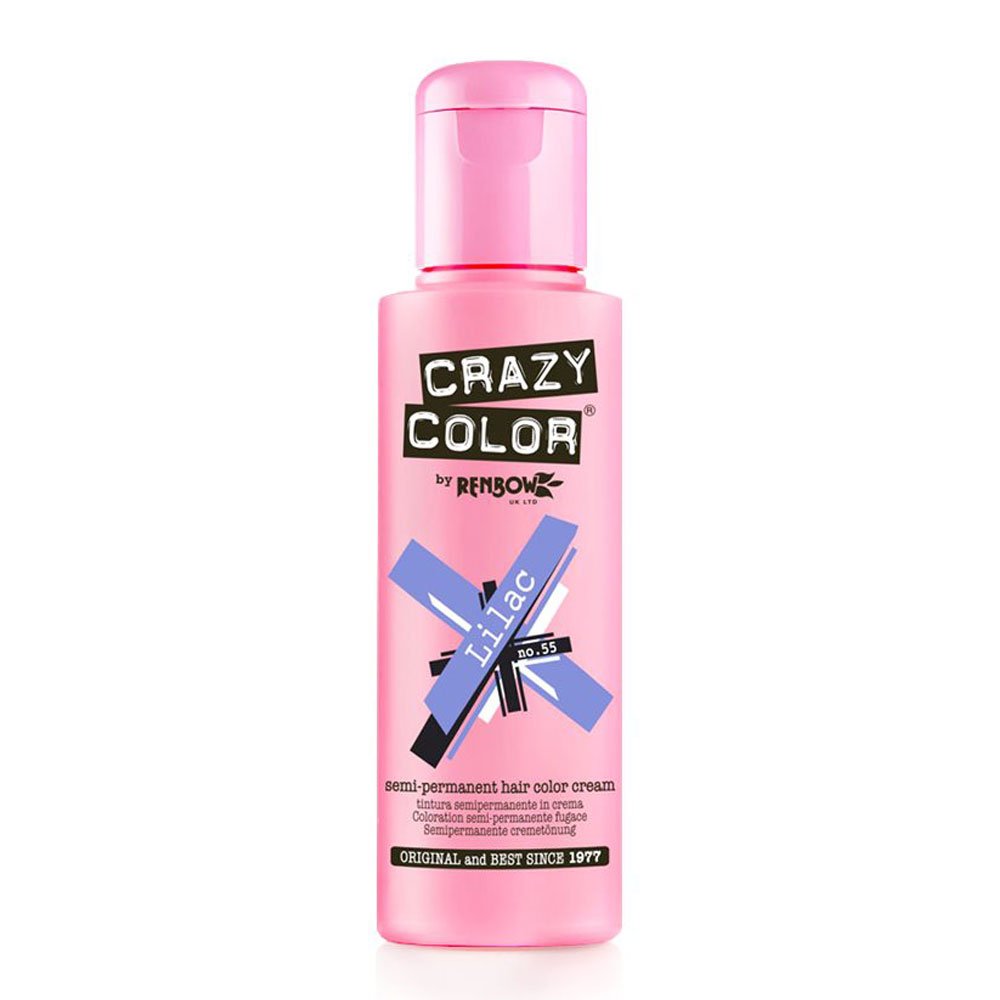 Crazy Color Semi Permanent Hair Color Ημιμόνιμη Βαφή Lilac (Νο55), 100ml