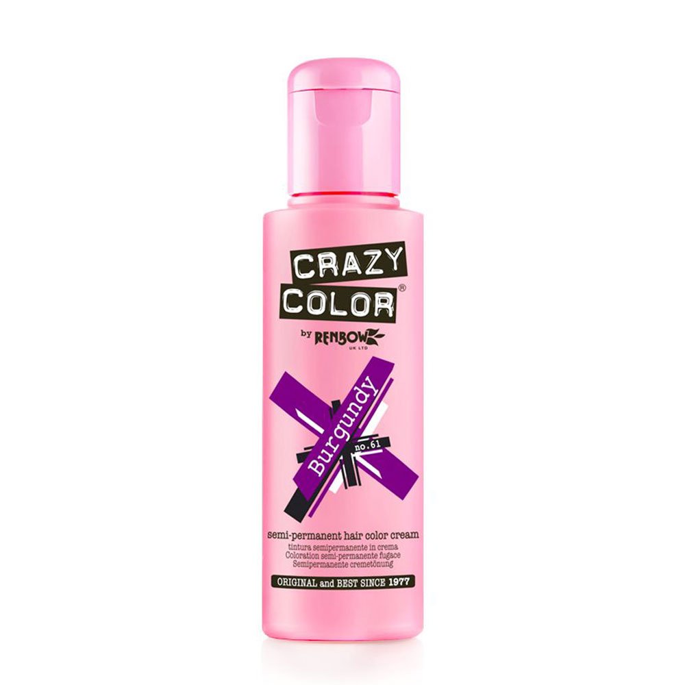 Crazy Color Semi Permanent Hair Color Ημιμόνιμη Βαφή Burgundy (Νο61), 100ml